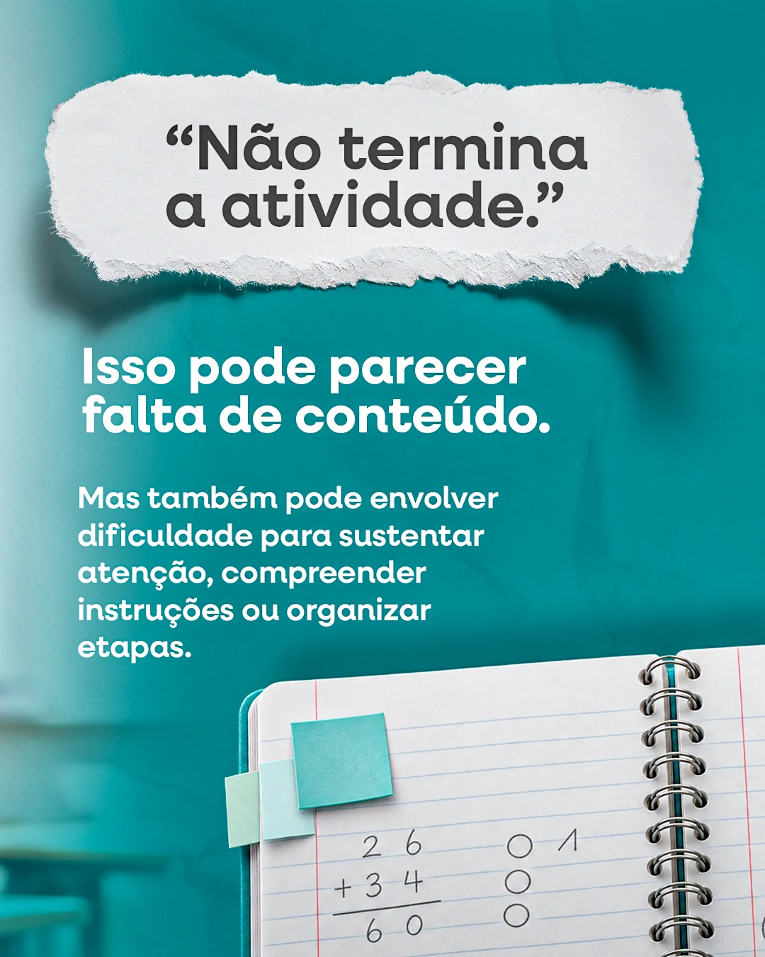Peça de comunicação do acervo de conteúdo da Um Novo Olhar